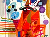 spanish-painting-contemporary-modern.-jose-manuel-merello.-el-nino-rey-()-watercolor-and-acrylic-on-paper
